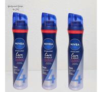 3x 250ml NIVEA Cuidado & Sujeción Laca para el Pelo Regeneración Extra Fuerte