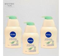 3x 250ml Nivea Intimo Gel De Ducha Suave Fresh Cuidado Íntimo Con Dispensador