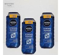 3x 250ml NIVEA Men Strong Power Champú de Cuidado Minerales Del Mar Champú