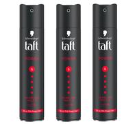 3x 250ml Schwarzkopf Tafetán Power Laca Sujeción 5 Hasta 72h para el Pelo