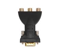 3X 3 RCA RGB Hembra una HD 15-Pin VGA Style Componente Vídeo Jack Adaptador Convertidor