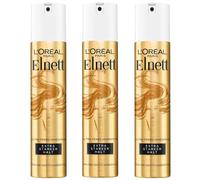 3x 300ml L'Oréal Paris Elnett Laca De Pelo Ultra Fina Fijación Extra Fuerte
