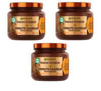 3x 340ml Garnier Verdaderas Joyas Mascarilla Reparadora De Miel 1 Minuto