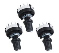 3X 3P4T 3 Polos 4 Posiciones Interruptor Giratorio Selector de Banda de Oblea Simple con Perilla