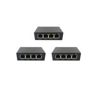3X 4 Puertos Gigabit POE Extender 100/1000M Network Switch IEEE802.3Af/At Plug&Play para PoE NVR IP Camera AP
