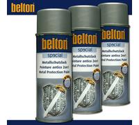 3x 400ML Kwasny Belton Especial Pintura de Protección Metálica 2in1 Plata