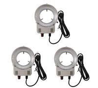 3X 48 LED Microscopio Industrial Cámara Fuente de Luz Lámpara de Anillo Lámpara de Luz Interfaz USB