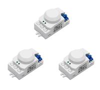 3X 5.8GHz System LED Microondas Sensor de Movimiento de 360 Grados Interruptor de Luz Detector del Cuerpo,