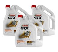 3x 5 Litro Original Castrol aceite motor GTX 5W-40 A3/B4 de Engine Oil