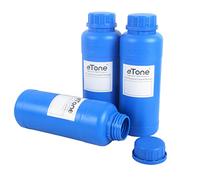 3X 500ml Cámara Negra Almacenamiento de Poción Química de Almacenamiento de Pociones de Plástico de Película negativa desarrollan (3X Azul)