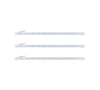 3X 50CM 12V 36 LED 5050 SMD tira dura luz aluminio rígido blanco cálido