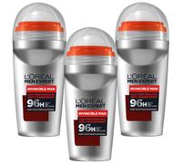 3x 50ml Loreal Men Expert Desodorante Invencible Se 96h Anti Transpirant