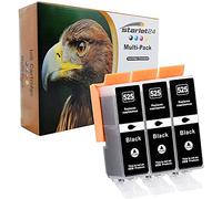 3X 525XL Negro Cartuchos Compatibles con Canon PGI-525 PGI 525 Negro con Canon Pixma iP4800 iP4850 iP4900 iP4950 iX6550 MG5140 MG5150 MG5250 MG5350 MG6150 MG6250 MG8150 MG8250 MX715 MX880 MX885 MX895