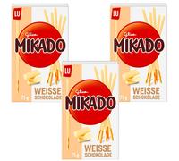 6x 75g Lu Glico Mikado Chocolate Blanco Sticks Zum Dekrieren Y Disfrute