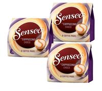 3X 8 Pads De Café Senseo Cappuccino Choco Para Soporte Doble Milk Range Cremoso