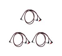 3X 90 Grados 3.5Mm Macho A 2 RCa Macho Cable Angulo Recto EstéReo AUX y Divisor Cable MicróFono Jack Plug para Laptop 1M