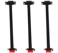 3X 90 Grados PCI-E PCI Express 1X A Ranura Tarjeta Vertical Adaptador de Cinta Extensor Convertidor Cable Extensión X1 Chapado en para Btc Minería