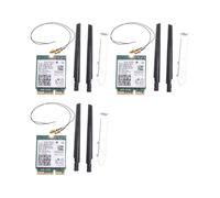 3X 9560NGW Kit de Escritorio Inalámbrico de Banda Dual de 2,4 G/5 Ghz 802.11AC M.2 CNVI Tarjeta Wifi Antena Conjunto Compatible con BT 5.0