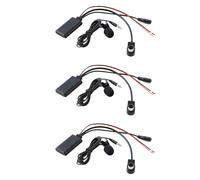 3X Adaptador AUX para Coche Audio Inalámbrico Llamada Telefónica MicróFono Manos Libres para KCA-121B