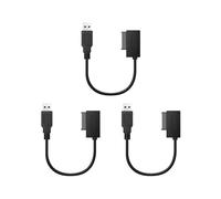 3X Adaptador USB PC 6P + 7P CD DVD Rom una USB 2.0 Convertidor Slimline 13 Pin Drive Cable para PC Laptop Notebook