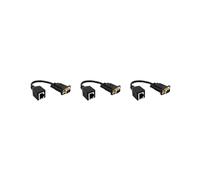 3X Adaptador VGA Una RJ45 Cable de Red Una VGA Conector de Cable de Red Monitor Una Conector de Cable de Red Extensor VGA