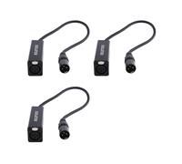 3X Aislador de Cable de Audio XLR Elimina el Ruido Aislante de Audio de Bucle de Tierra el Sonido Actual Elimina el Ruido, Hembra A Macho