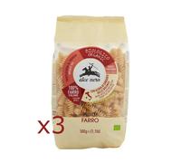 3x Alce Nero Fusilli 100% Sfarinato de Espelta de Cultivo Biológico 500gr