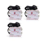 3X Amplificador Divisor de TV por Cable DTMB de Onda Terrestre, Amplificador de Señal de Antena de TV Digital de 20 DB, Equipo de TV Doméstico,