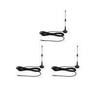 3X Antena GSM de 433 Mhz y 5 Dbi, Conector Macho SMA, Base Magnética para Radioaficionado, con Cable de 3 Metros