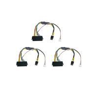 3X ATX Main 24Pin Hembra una 6Pin Macho PCI-e PSU Adaptador de AlimentacióN Conector Cable para Elite 8100 8200 8300 800G1