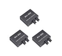 3X AU-202 Mezclador EstéReo de 2 Entradas y 2 Salidas Distribuidor de Audio para Auriculares Potencia Externa AMP Control Solo de Volumen