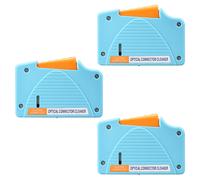 3X Aua-550 Limpiador de Conectores de Fibra óPtica Limpiador de Conectores de Fibra Limpiador de Casetes Caja de Limpieza de Fibra óPtica