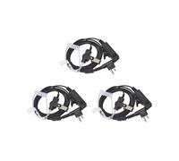 3X Auricular de Seguridad con Tubo AcúStico Encubierto MicróFono PTT Compatible para CP040 DP1400 GP68 GP88