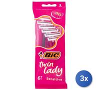 BIC Navajas Twin Lady 6 unidades desechables
