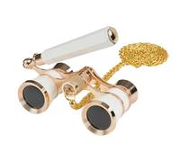 3X Binoculars compacto portátil aleación al aire Telescope for Bird Watching Wildlife Theater Cinema Sightseeing Games Clear Viewing Adjustable Handle Lightweight Travel