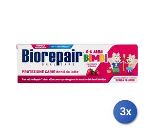 3X Biorepair Pasta De Dientes Niños 50 Ml. Fr.0-6