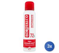 3X Borotalco Desodorante Spray 150 Ml. Intensivo Hecho En Italia