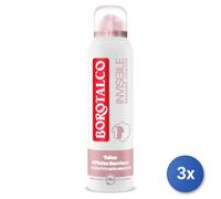 Borotalco, Invisible Air Freshener Spray Pink Alcohol Free Formula with Talcum Barrier Effect - Catches and Transfers Half Leads - 48 Hours Effectiveness - Powder Scent - 1 Bottle of 150ml
