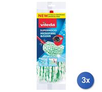 Vileda 159808 - Lazo SuperMop de Microfibra y Limpieza, Color Verde