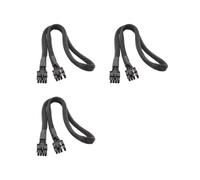 3X Cable de Alimentación PCIe GPU de 8 Pines A 8 Pines (6+2) para MSI MAG A850GL ATX3.0 A750GL ATX3.0 A850GL (Blanca) ATX3.0, 60 cm