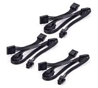 3X Cable de Fuente de Alimentación Modular Ide de 4 Pines para Rm1000X Rm550X 650X Cable de 6 Pines Una 4 Ide