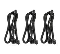 3X Cable de Fuente de Alimentación PCIE VGA de 8 Pines Una Doble 8 Pines Y 6 Pines para EVGA Supernova G2 G3 G5 P2 T2 GS G+ 650 750 850 1000