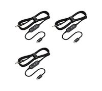 3X Cable de Refuerzo de CC Tipo C A CC, Convertidor de Refuerzo Ajustable de 5 V/9 V/12 V/15 V/20 V, Cable Disparador PD100W, Adaptador USB A CC.
