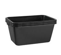 3x Caja de Mortero 65 Litro Negro Tuppen Tinas Cubo Cemento Nuevo