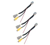3X Cámara de Visión Trasera de Coche Adaptador de Cable de Conversión de Cámara de Marcha Atrás de Vídeo RCA para Outlander ASX GF GG ZJ