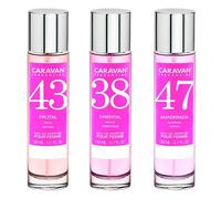 3x Caravan Perfume de Mujer Nº43 Nº38 Nº47-150ml.