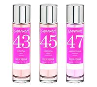 3x Caravan Perfume de Mujer Nº45 Nº43 Nº47-150ml.