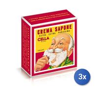 3X Cella Crema De Afeitar Jabón 1 Kg.