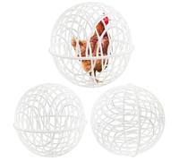 3X Chicken Ball Cage, Pet Safety Chicken Cage, Pigeon Chick Coop, Farm Animal Ball Cage, Chicken Activity Ball, Movable Chicken Orb Ball Cage for Rabbits, Chicks, Ducks