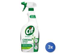 12x Paquete Cif Crema Desengrasante Trigger 650 Ml. Verde